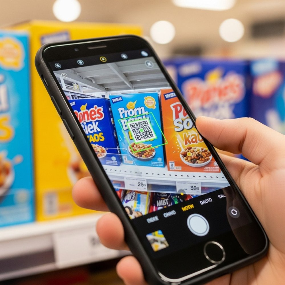 Dynamic QR code on packaging
